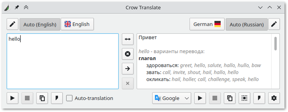 Crow Translate