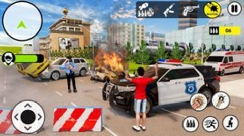 战术小队警察模拟器中文版（City Police Driving Car Simulator）