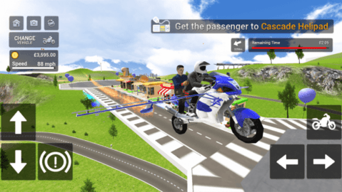 摩托飞车模拟赛（Flying Motorbike Simulator）