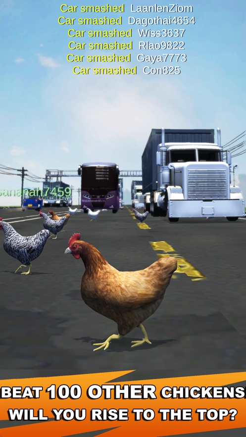 Chicken Challenge Cross Road Royale(微博上很火的压路鸡)