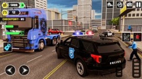 战术小队警察模拟器中文版（City Police Driving Car Simulator）