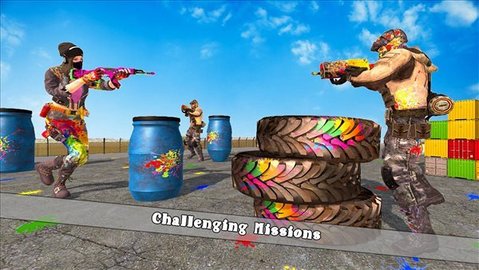 彩弹射击战斗模拟器（Arena Paintball Battle）