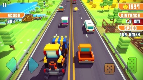 方块公路高速赛车最新版（Blocky Highway）