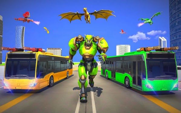 Multi Dragon Robot Bus Transformation Game 2021