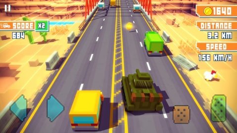 方块公路高速赛车最新版（Blocky Highway）