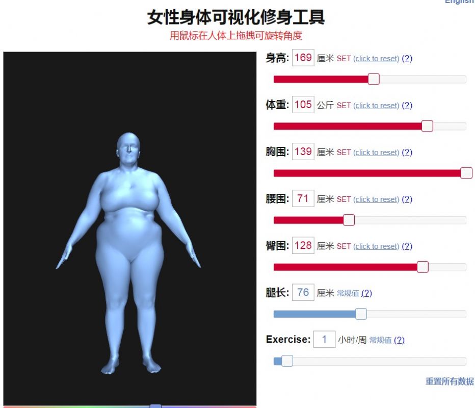 身体建模bodyvisualizer