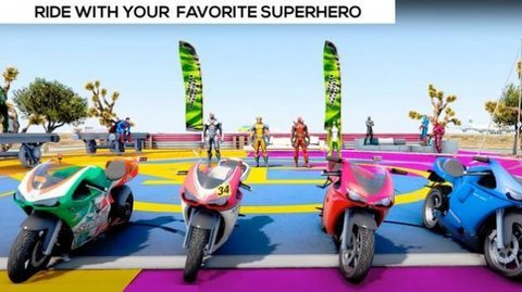 SuperheroesBikeRacingStuntGame