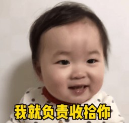 以后我们住在一起了家务要分工明确我就负责收拾你表情包gif