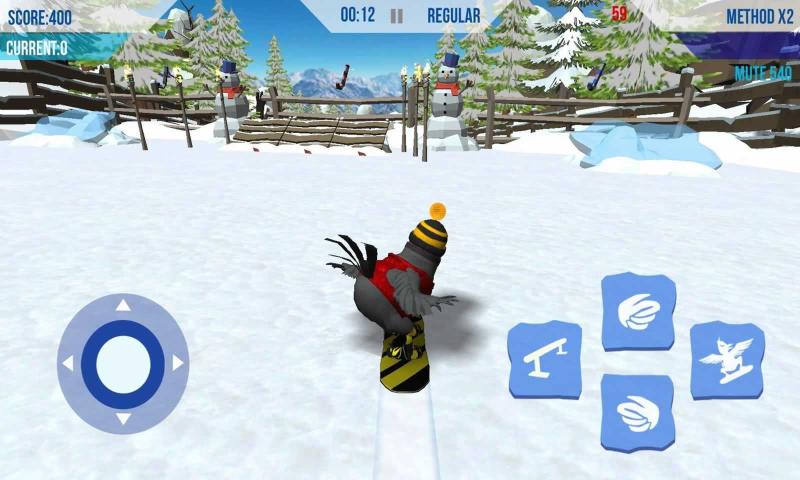 滑雪鸟游戏