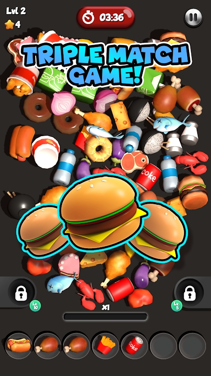 匹配美食3d游戏