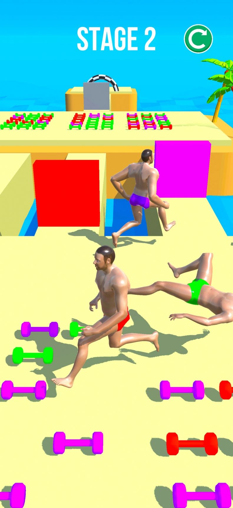 肌肉男的推物竞赛3D版