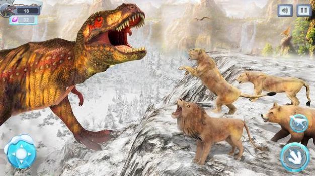恐龙动物战斗