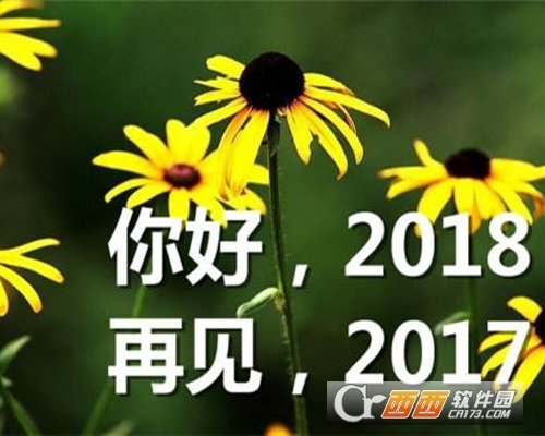 再见2017你好2018图片